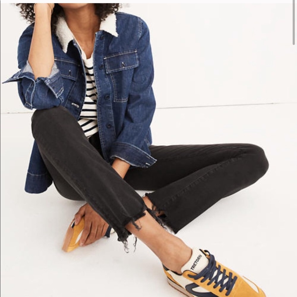 Madewell Cali Boot Cut Black Jeans